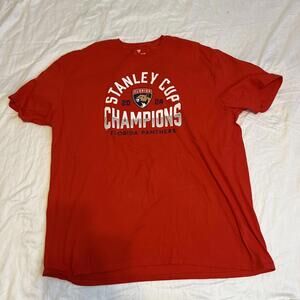 Florida Panthers NHL Hockey 2024 Stanley Cup Champions Womens Tshirt 2XL